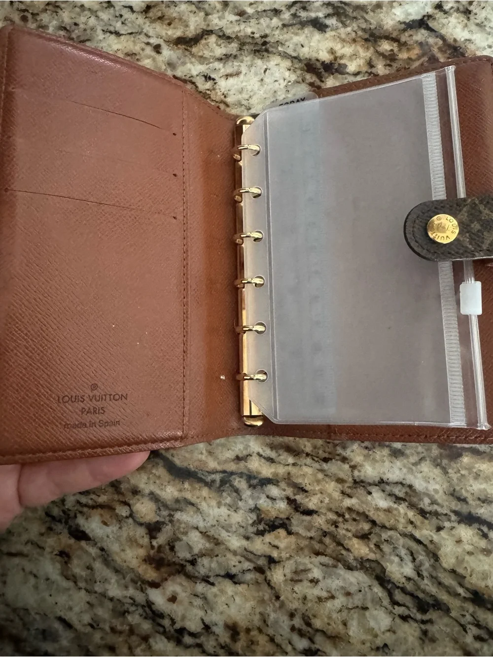 Louis Vuitton Monogram Canvas Notebook Cover - Brown/Gold